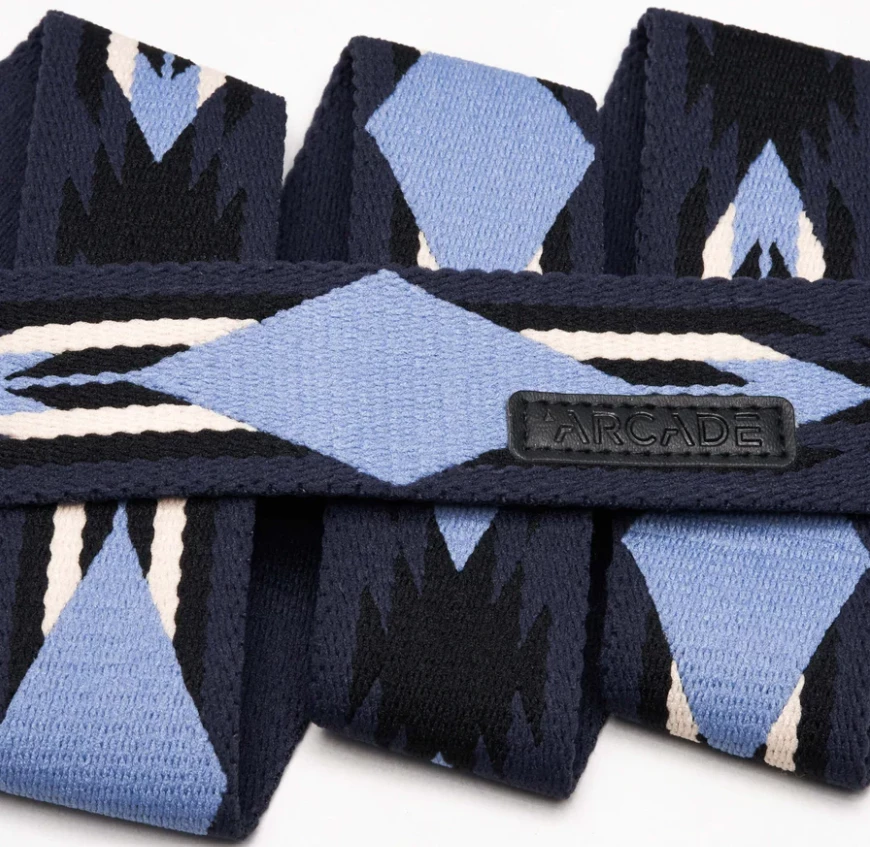 Arcade Ironwood Slim A2 Slim Stretch Belt - Sky/Black 2 Arcade Ironwood Slim A2 Slim Stretch Belt - Sky/Black - Image 2