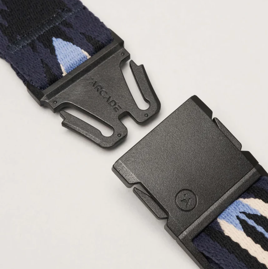 Arcade Ironwood Slim A2 Slim Stretch Belt - Sky/Black 3 Arcade Ironwood Slim A2 Slim Stretch Belt - Sky/Black - Image 3