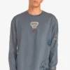 RVCA Scorched Mens Long Sleeve T-Shirt - Slate