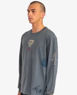 RVCA Scorched Mens Long Sleeve T-Shirt - Slate -UK Surfing Equipment Sales Store screenshot 2023 08 08 150744