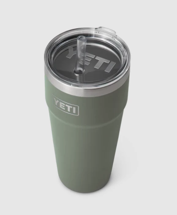 Yeti Rambler 26oz Straw Cup - Camp Green 3 Yeti Rambler 26oz Straw Cup - Camp Green - Image 3