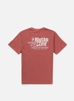 Rhythm Livin Slub Mens Short Sleeve T-Shirt - Red -UK Surfing Equipment Sales Store screenshot 2023 08 16 095324
