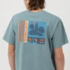 Rhythm Signal Vintage Short Sleeve T-Shirt - Blue Fog