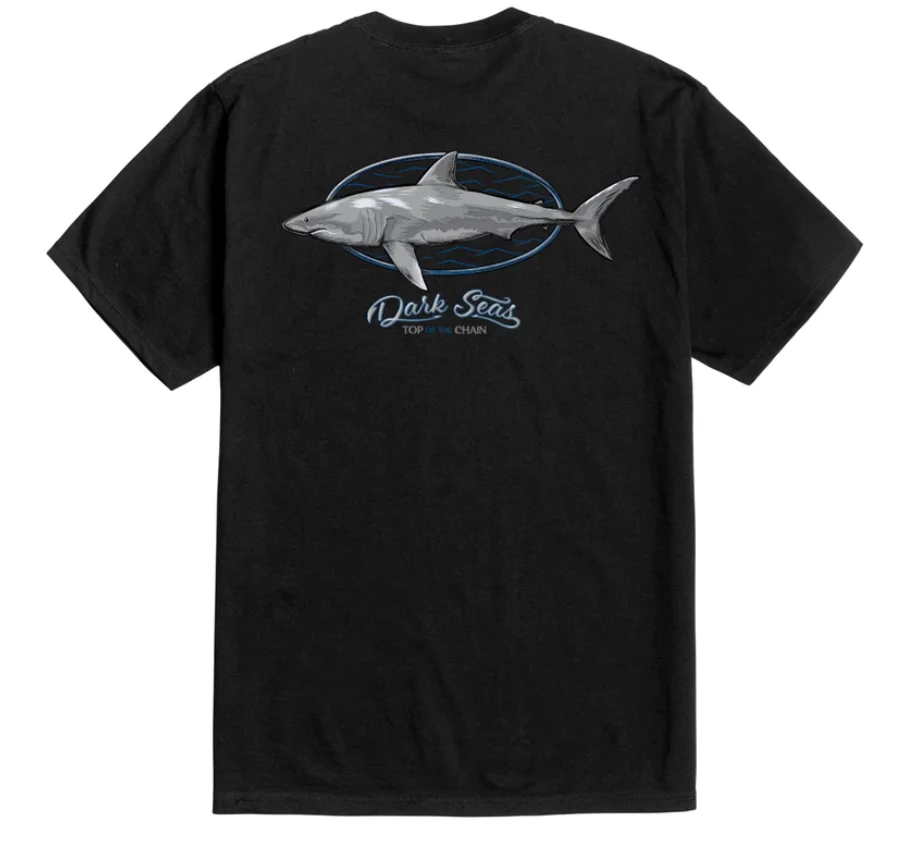Dark Seas Top Of The Chain Mens Premium T-Shirt - Black 2 Dark Seas Top Of The Chain Mens Premium T-Shirt - Black - Image 2