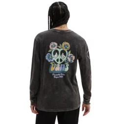 Vans Bliss 66 Boyfriend Long Sleeve T-Shirt - Black