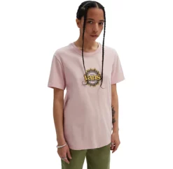 Vans Sanctuary Boyfriend Womens Short Sleeve T-Shirt - Rose Smoke