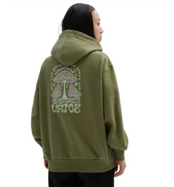 Vans Shroomy Experience Womens Hoodie - Loden Green