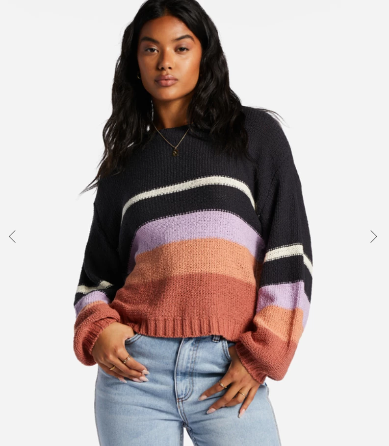 Billabong Seeing Double Womens Jumper - Lilac Breeze 1 Billabong Seeing Double Womens Jumper - Lilac Breeze