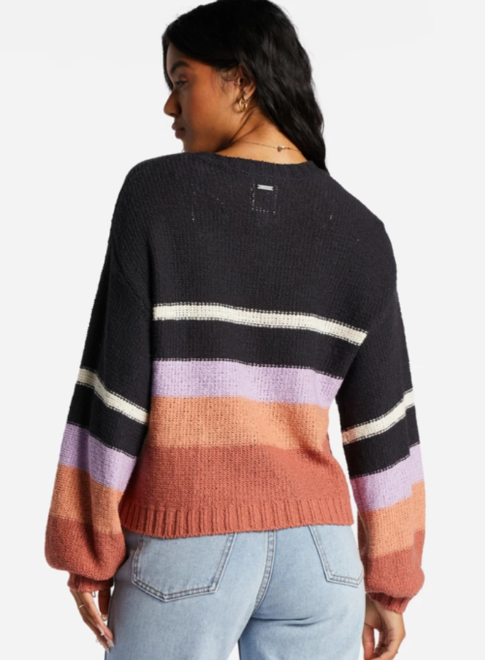 Billabong Seeing Double Womens Jumper - Lilac Breeze 3 Billabong Seeing Double Womens Jumper - Lilac Breeze - Image 3