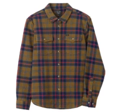 Dark Seas Newman Mens Woven Shirt - Dull Gold