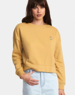 RVCA At Ease Womens Jumper - Tan