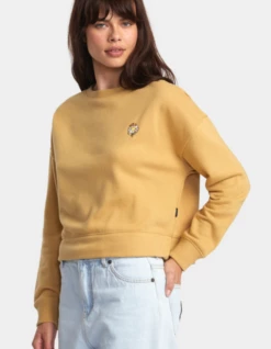 RVCA At Ease Womens Jumper - Tan -UK Surfing Equipment Sales Store screenshot 2023 09 26 094407