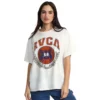RVCA Varsity Short Sleeve Womens T-Shirt - Vintage White