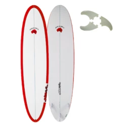 Australian Pulse 7ft6 Epoxy Mini Mal Surfboard - Red