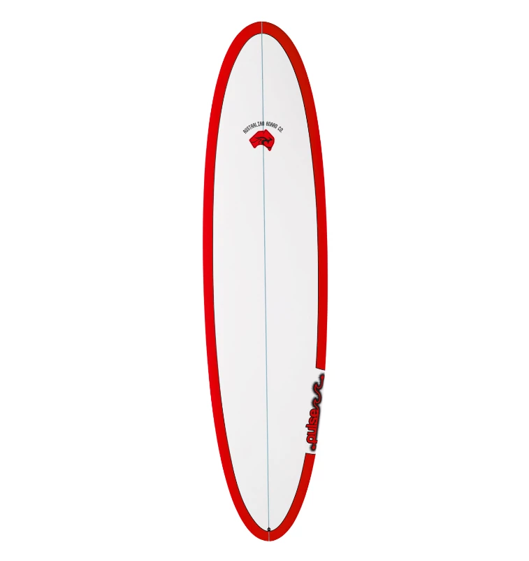 Australian Pulse 7ft6 Epoxy Mini Mal Surfboard - Red 2 Australian Pulse 7ft6 Epoxy Mini Mal Surfboard - Red - Image 2