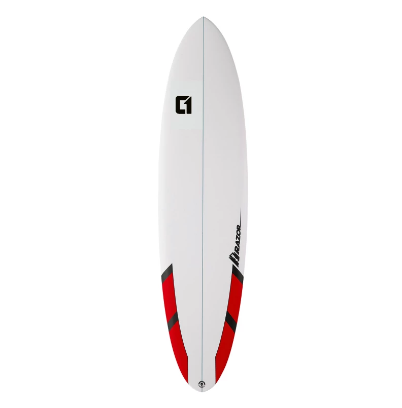 Circle One Razor 7ft6 Mini Mal Surfboard - Red 1 Circle One Razor 7ft6 Mini Mal Surfboard - Red