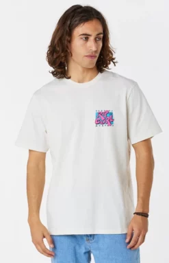 Rip Curl Old Logo Mens Short Sleeve T-Shirt - Bone
