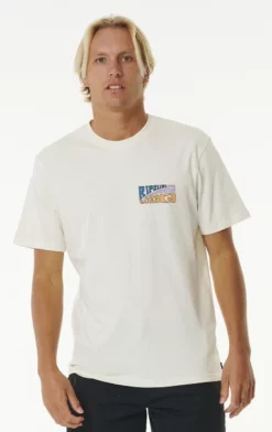 Rip Curl WSL 2023 Finals Peak Mens Tee - Bone