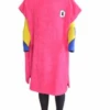 Circle One Kids Hooded Towel Changing Robe Poncho - Pink