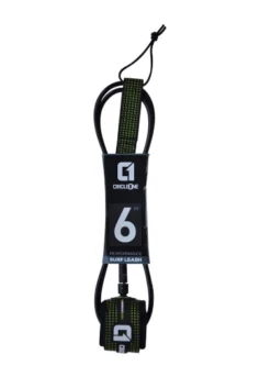 Circle One Performance 6ft Surfboard Ankle Leash - Black