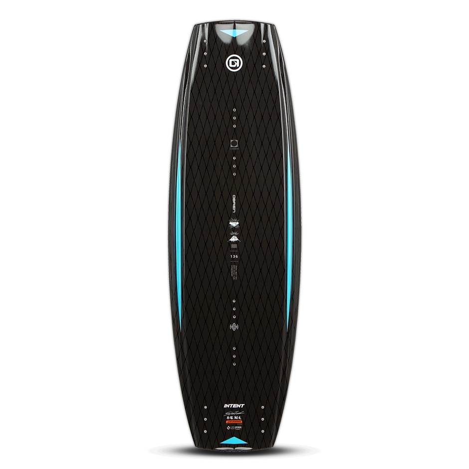 O'Brien Intent Wakeboard - Black/Blue 2 O'Brien Intent Wakeboard - Black/Blue - Image 2