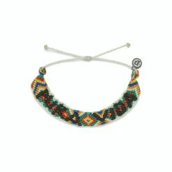Pura Vida Flat Woven Bracelet - Sequoia