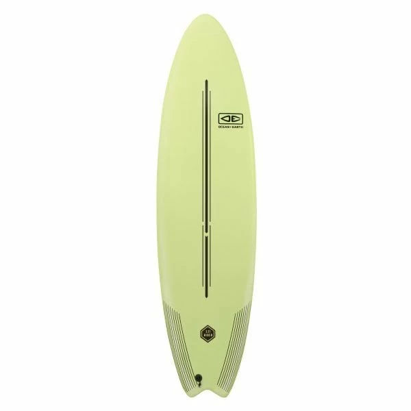 Ocean & Earth 7’0 EZI Rider Softboard - Acid Green 3 Ocean & Earth 7’0 EZI Rider Softboard - Acid Green - Image 3