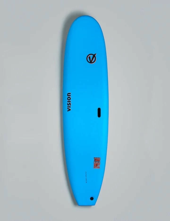 Vision VCT Shoot Out 7'6" Softboard - Cyan/Warm Red Ripple 2 Vision VCT Shoot Out 7'6" Softboard - Cyan/Warm Red Ripple - Image 2