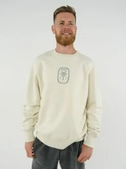 Sorted Surf Shop Relaxed Sweater - Cream -UK Surfing Equipment Sales Store si palm sweater