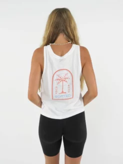 Sorted Surf Shop Si Palm Women's Vest Top - White