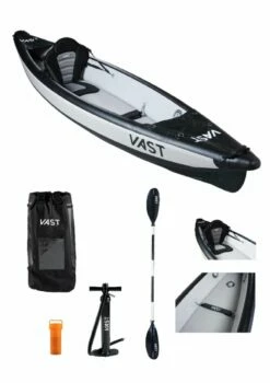 Vast Single Inflatable Kayak - Black