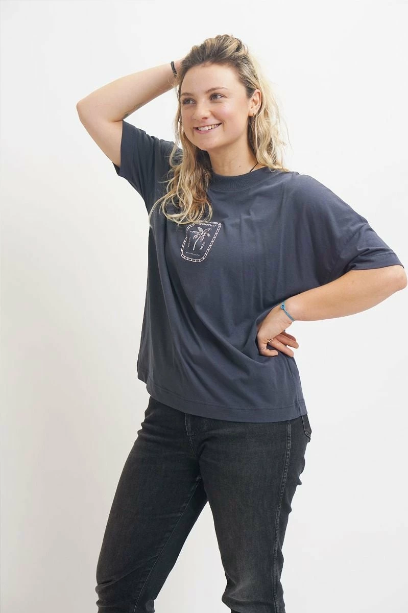 Sorted Surf Shop Unisex Oversized Tee - India Ink Grey 4 Sorted Surf Shop Unisex Oversized Tee - India Ink Grey - Image 4