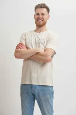 Sorted Surf Shop Circle T-Shirt - Cream -UK Surfing Equipment Sales Store sorted circle design tee cream2