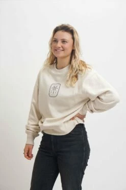 Sorted Surf Shop Relaxed Sweater - Cream -UK Surfing Equipment Sales Store sorted cream sweater3