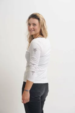 Sorted Surf Shop Long Sleeve Womens Top - White -UK Surfing Equipment Sales Store sorted longsleeve tee white4