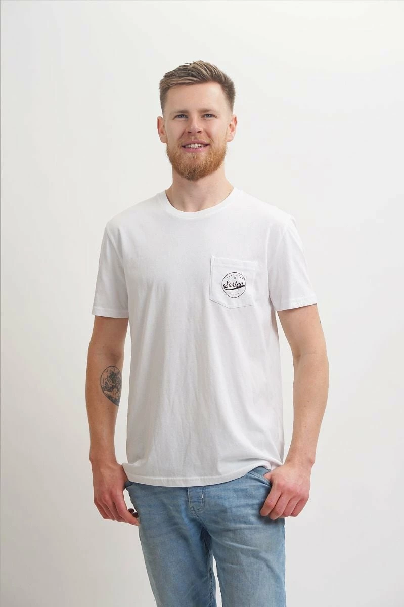 Sorted Surf Shop Classic Pocket T-Shirt - White 1 Sorted Surf Shop Classic Pocket T-Shirt - White