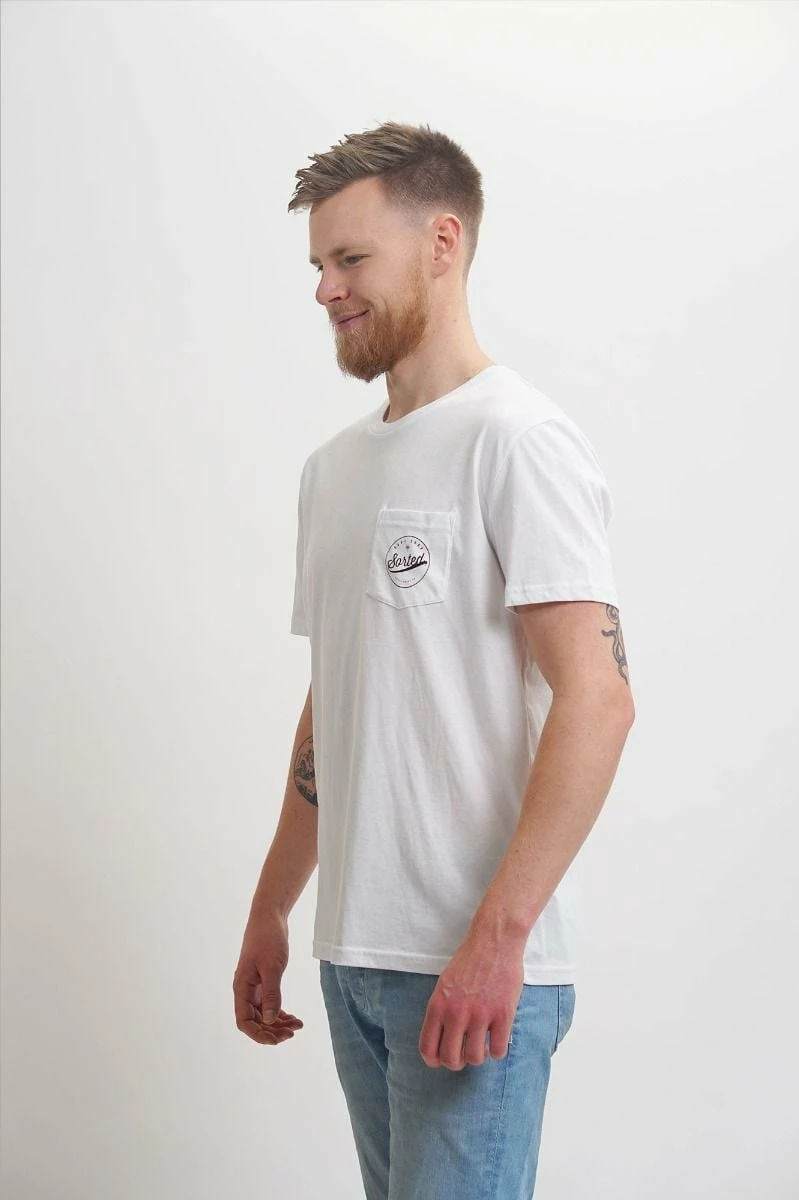Sorted Surf Shop Classic Pocket T-Shirt - White 2 Sorted Surf Shop Classic Pocket T-Shirt - White - Image 2