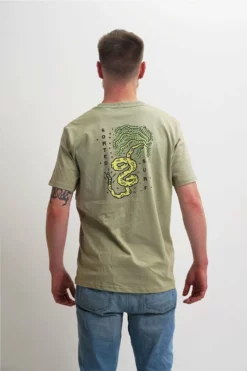 Sorted Surf Shop Soot Design Mens Tee - Green