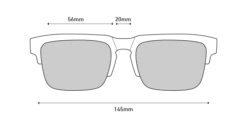 Spy Optic Helm 5050 Sunglasses - Black -UK Surfing Equipment Sales Store spy linedrawing helm5050 front