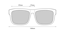 Spy Optic Discord Sunglasses - Matte Black/Blue -UK Surfing Equipment Sales Store spy linedrawing discord front