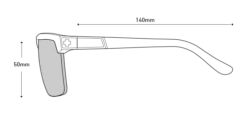 Spy Optic Flynn 5050 Sunglasses - Matte White/Blue 11 Spy Optic Flynn 5050 Sunglasses - Matte White/Blue -UK Surfing Equipment Sales Store spy linedrawing flynn5050 profile 1