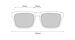 Spy Optic Helm Sunglasses - Matte Black -UK Surfing Equipment Sales Store spy linedrawing helm front 2