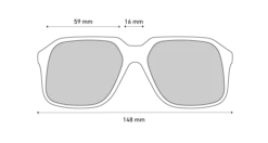 Spy Optic Hotspot Sunglasses - Grey/Merlot -UK Surfing Equipment Sales Store spy linedrawing hotspot front