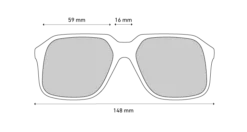 Spy Optic Hotspot Sunglasses - Black/Orange -UK Surfing Equipment Sales Store spy linedrawing hotspot front 1