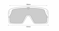 Spy Optic Monolith Sunglasses - Matte Black/Blue -UK Surfing Equipment Sales Store spy linedrawing monolith front