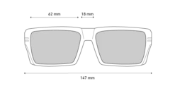 Spy Optic Rebar Ansi Sunglasses - Matte Black -UK Surfing Equipment Sales Store spy linedrawing rebar front 1