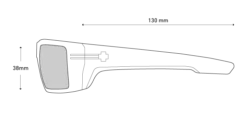 Spy Optic Rebar Ansi Sunglasses - Black / Red -UK Surfing Equipment Sales Store spy linedrawing rebar profile 5