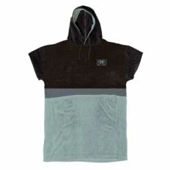 Ocean & Earth Strike Hooded Poncho - Sea Mist