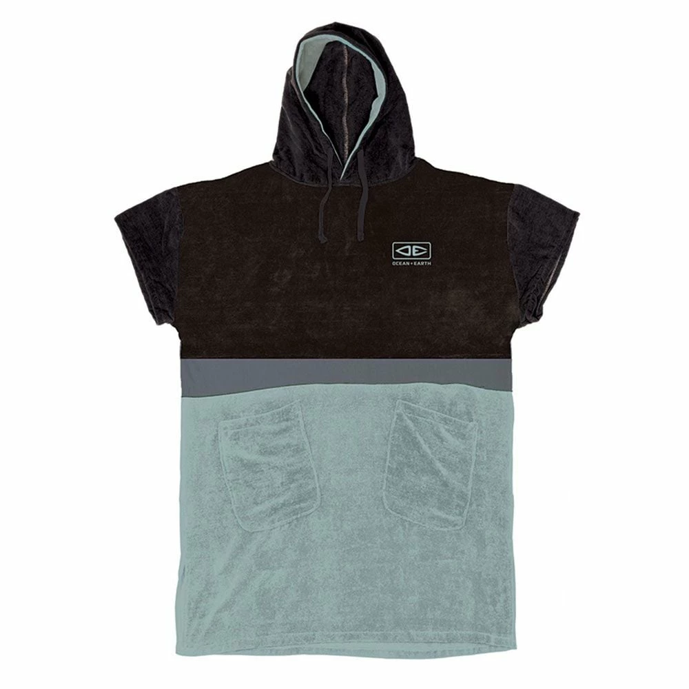 Ocean & Earth Strike Hooded Poncho - Sea Mist 1 Ocean & Earth Strike Hooded Poncho - Sea Mist