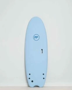 Mick Fanning Twin Supersoft Turbo 5'4" Surfboard - Sky/Blue